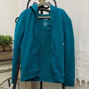 Girls Jumping Beans Teal Zip-Up Hoodie